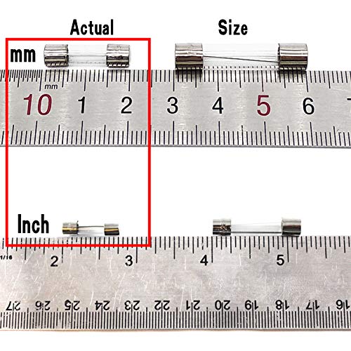  [AUSTRALIA] - 10Pcs T3.15AL250V 5x20mm 3.15A 250V Slow Blow Fuse T3.15AL Glass Slow-Acting Time-delay Fuse (3/16 in x 3/4 in)