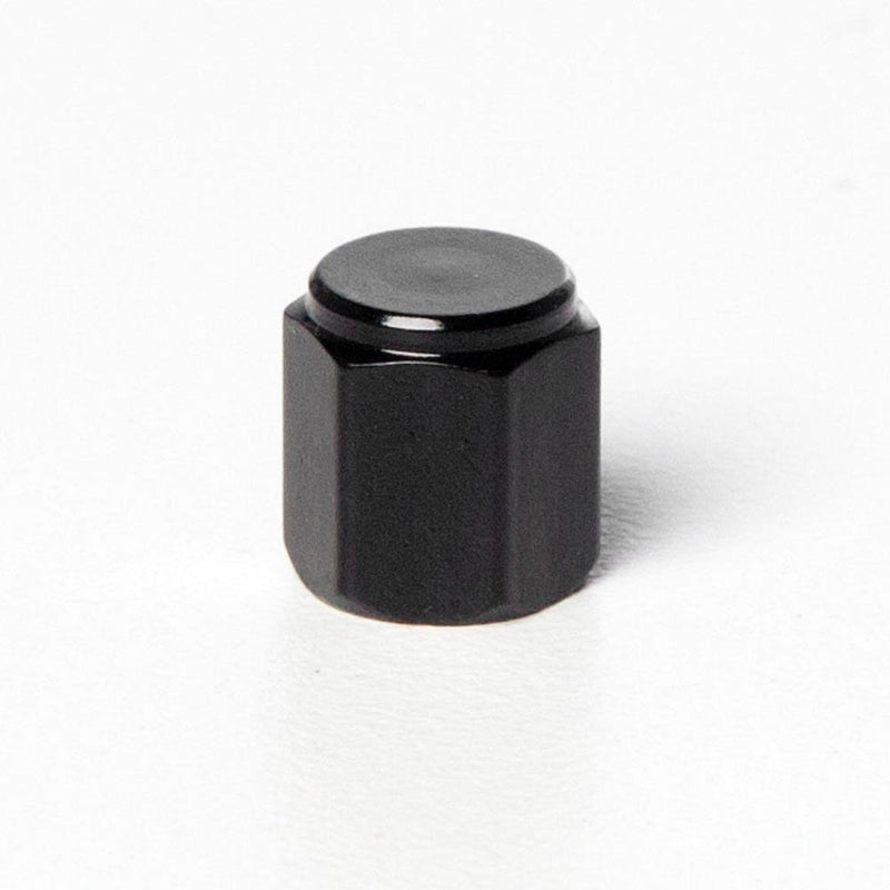  [AUSTRALIA] - Circuit Performance VC5 Series Black Aluminum Valve Stem Caps (8 Pieces)