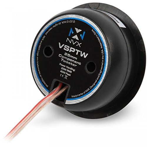 NVX VSPTW 1 inch V-Series True 80 Watts Car Audio Component Silk Dome Tweeters - LeoForward Australia