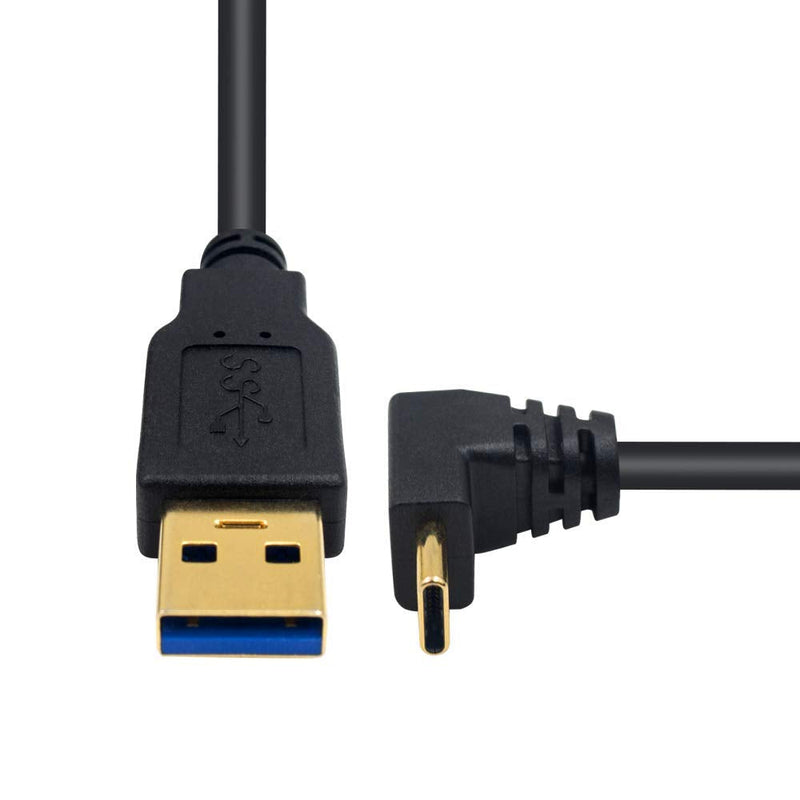  [AUSTRALIA] - Poyiccot USB Type C Charging Cable 90 Degree, 3.3feet/ 1m Type C Fast Charger USB 3.0 A to USB C Up & Down Angle Charging Cable for Samsung Galaxy,Tablets and More USB A to C Charger Cable