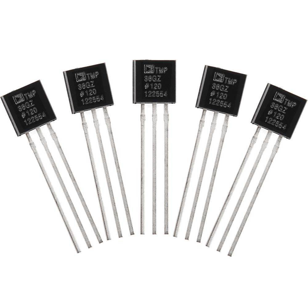  [AUSTRALIA] - KOOKYE 5PCS Temperature Sensors TMP36 Precision Linear Analog Output For Arduino Raspberry Pi TMP36 *5