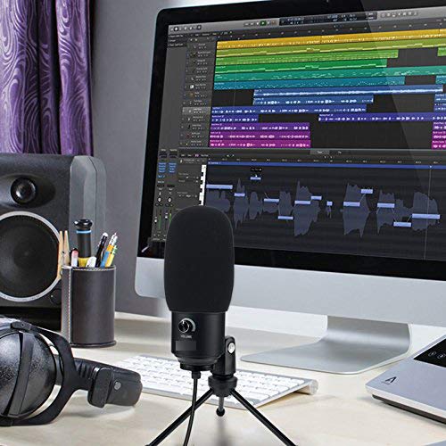  [AUSTRALIA] - YOUSHARES Foam Mic Windscreen - Wind Cover Pop Filter Compatible with Fifine USB Microphone (669B K669) for Recording and Streaming