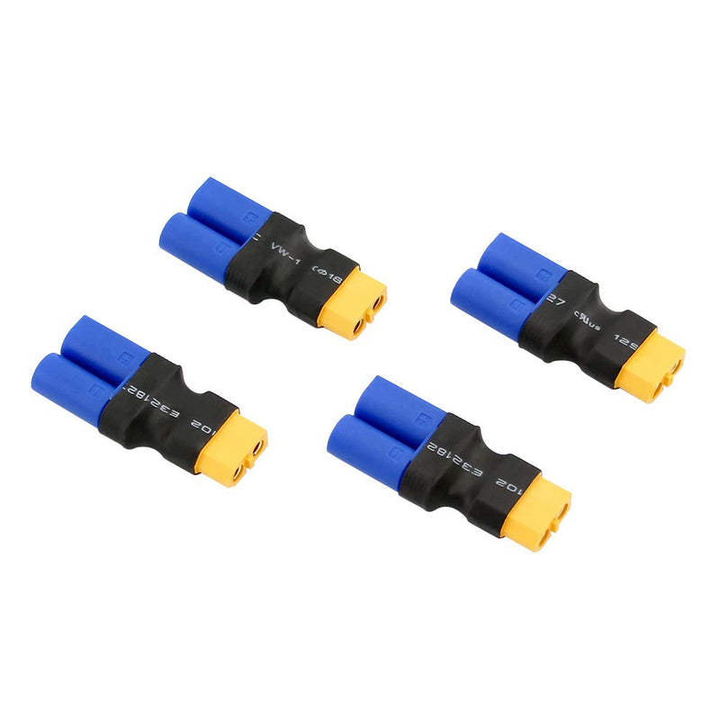  [AUSTRALIA] - 4pcs Male EC5 to XT60 / XT-60 Female Connector Adapter for Turnigy / Zippy(BDHI-84)