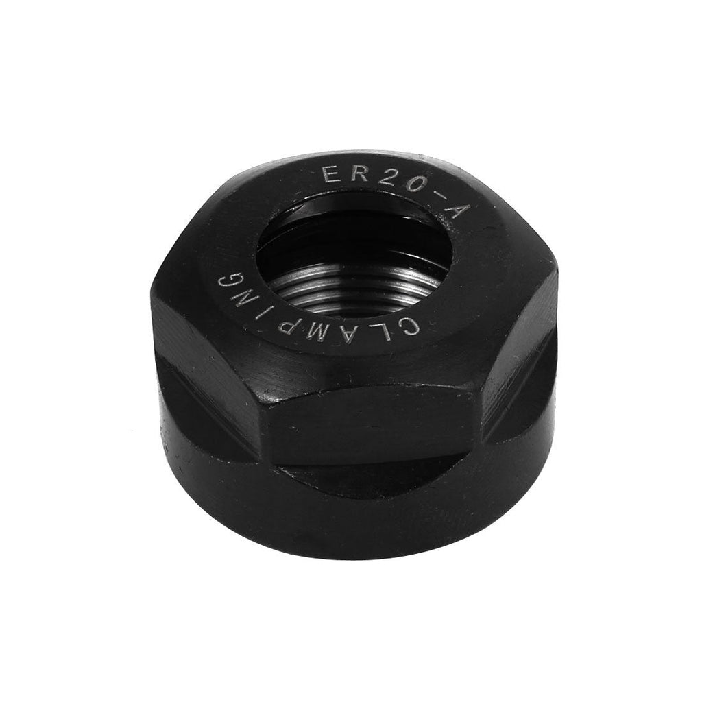  [AUSTRALIA] - uxcell a14091700ux0104 CNC Milling Chuck Holder Lathe ER20 Black Collet Clamping Nut (Pack of 1)