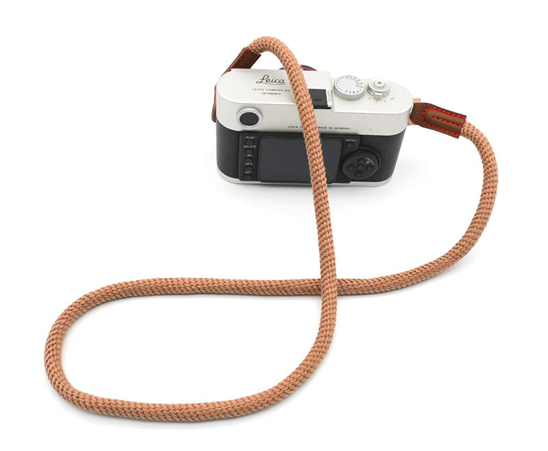  [AUSTRALIA] - Eorefo Camera Strap Vintage 100cm Camera Rope Strap Neck Shoulder Belt Strap for Mirrorless and Dslr Camera.(Brown) Brown
