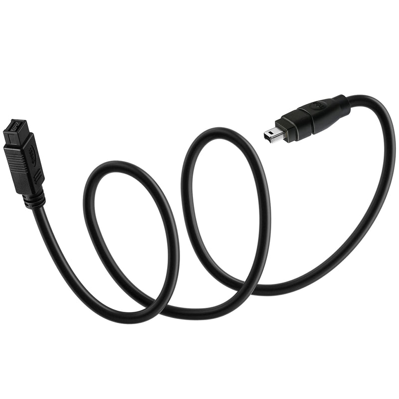  [AUSTRALIA] - Yeworth 6FT Firewire High Speed IEEE 1394 Firewire 800 to Firewire 400 Cable, 1394B 800-400 IEEE 9 Pin Male to 4 Pin Male Cable for MacBook Pro, Mac Mini, iMac PC, Digital Cameras, SLR