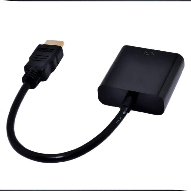  [AUSTRALIA] - 1080P HDMI to VGA, JIMAT Gold Plated HDMI Male Convert to VGA Female Adapter Video Cable Converter | PC Desktops Laptops Power-Free Raspberry Pi Projector DVD HDTV PS3 Xbox 360 & Other HDMI Input
