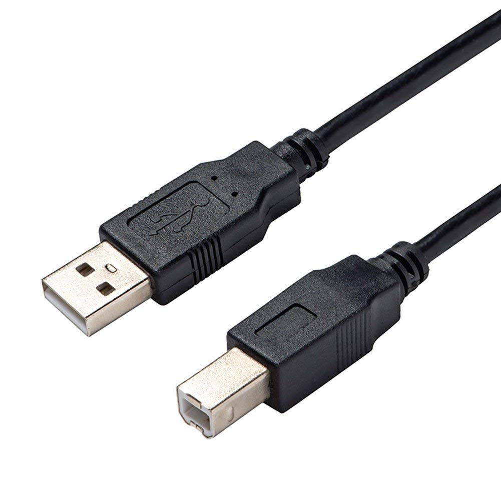  [AUSTRALIA] - AlyKets USB 2.0 Printer Cable/Cord for Canon MX492 MX490 MX479 MX472 MP150 MP230 MP499 Printer, Brother, HP, Lexmark, Epson, Dell, Xerox, Samsung etc and Piano, DAC (6 Ft Long) USB-A