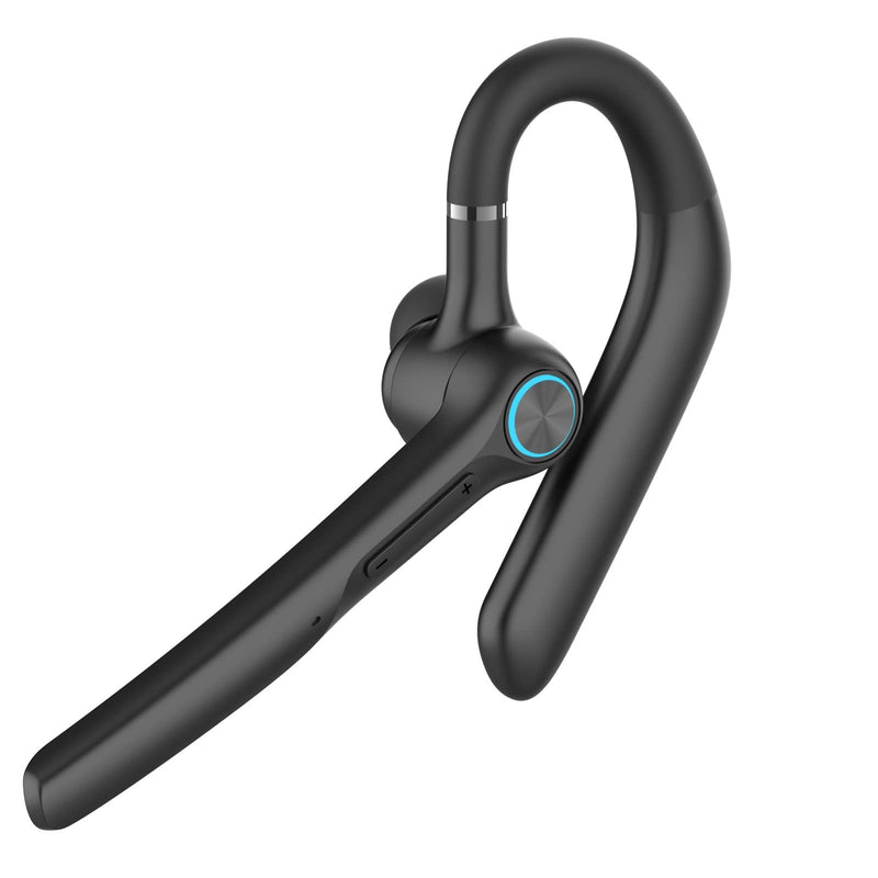  [AUSTRALIA] - Bluetooth Headset, eppfun Wireless Bluetooth Earpiece V5.2 with Dual Mic Noise Cancelling, 50Hrs Playtime with Charging Case, in-Ear Headphones Hands-Free Earphones for Business,Office and Driving Black