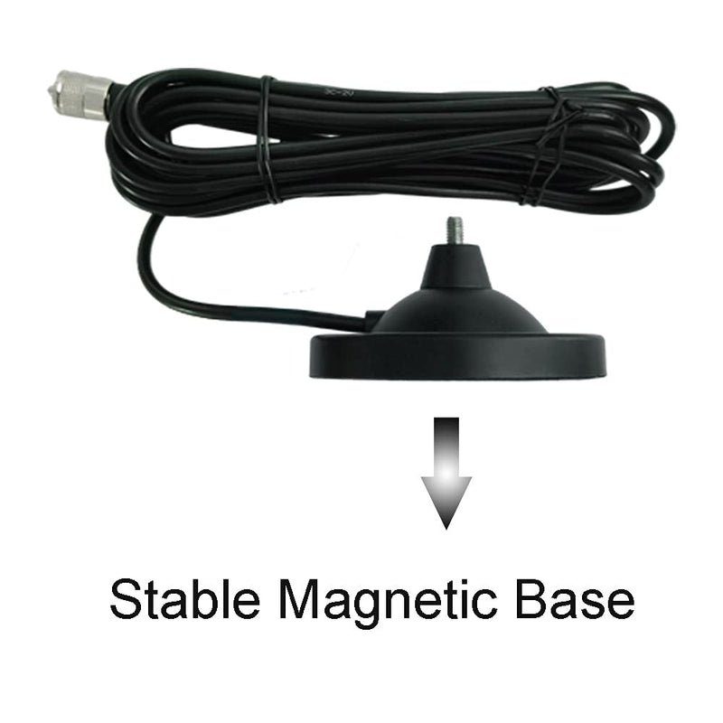 [AUSTRALIA] - CB Antenna 28 inch Portable Indoor Outdoor Antenna with Heavy Duty Magnet Mount Mobile Car Radio 27MHZ All CB Radio Antenna for President Midland Cobra Uniden 1 Complete Set