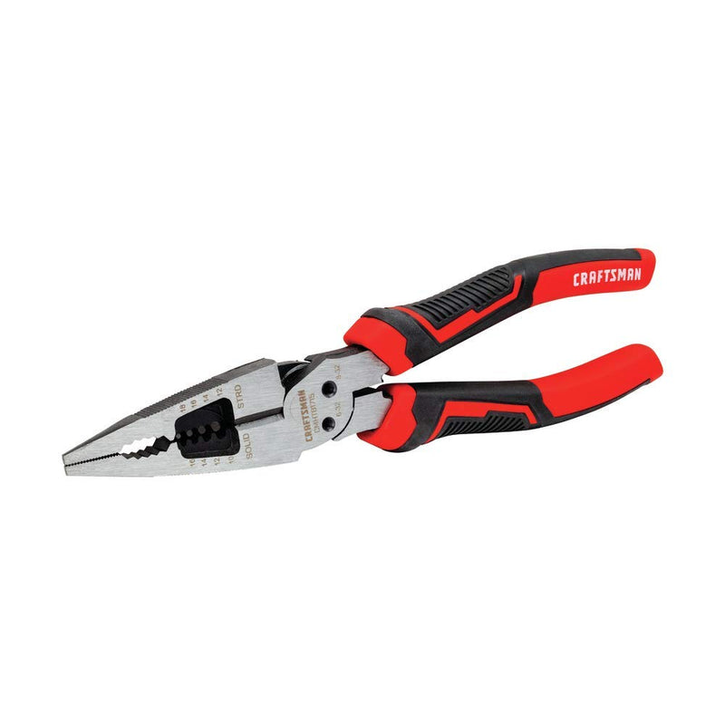  [AUSTRALIA] - CRAFTSMAN Long Nose Pliers, 8-Inch Multi Function (CMHT81715)