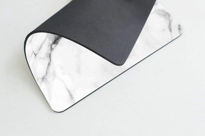 Marble Mousepad White Marble Print Mouse Mat Mouse Pad Office Mousemat Mousepads with Design Desk Accessory Office Gift PP-41 - LeoForward Australia