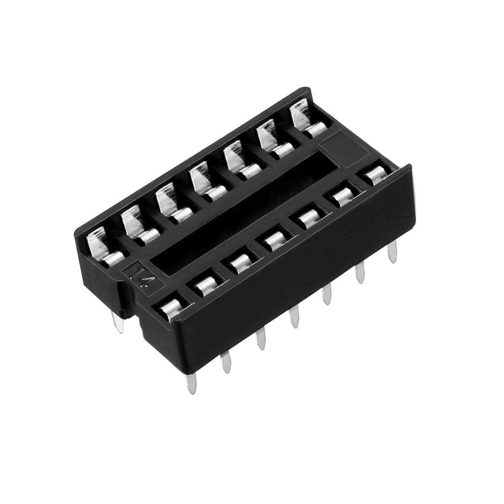  [AUSTRALIA] - uxcell 40pcs DIP IC Chip Socket Adaptor 2.54mm Pitch 7.6mm Row Pitch 2 Row 14 Flat Pins Soldering