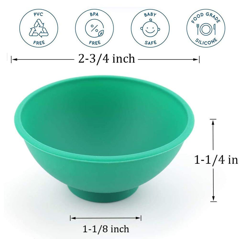  [AUSTRALIA] - GBSTORE 4 Pcs Silicone Mixing Bowl Prep and Serve Bowls for Mixing Facial Mask or Holding Ingredient