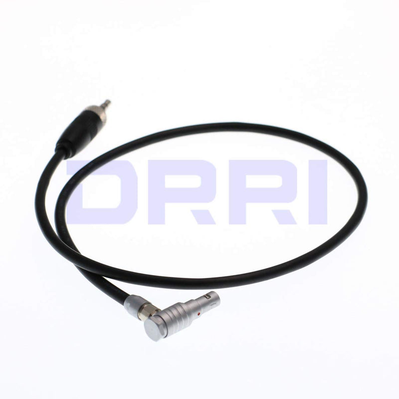  [AUSTRALIA] - DRRI Right Angle 00B 5 Pin Male to Stright Lock 3.5mm TRS Jack ARRI Mini Audio Cable for Sony D11