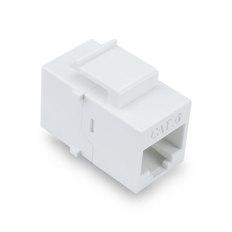 VICTEK Female to Female Cat6 Keystone  RJ45 Couplers, 10 Pack, White - LeoForward Australia