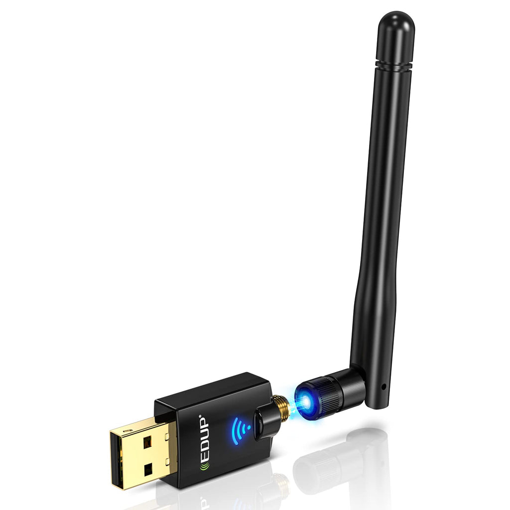  [AUSTRALIA] - EDUP AC600M USB WiFi Adapter for PC, Wireless USB Network Adapters Dual Band 2.4G/5.8Ghz Wi-Fi Dongle with Antenna for Laptop Desktop Compatible Windows 10/11/8.1/8/7/XP/Vista/Mac OS X 10.6~10.15.3