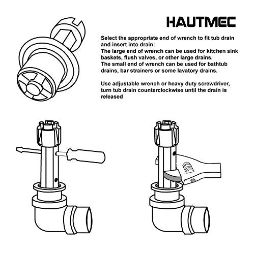  [AUSTRALIA] - HAUTMEC Tub Drain Remover Wrench PL0030