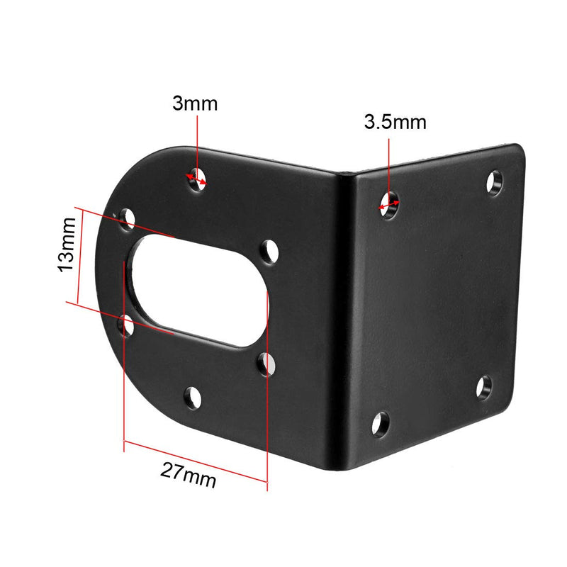  [AUSTRALIA] - uxcell 4PCS 37mm Diameter DC Gear Motors Mounting Bracket, Gearbox L-Shape Fixed Seat, Gear Reduction Motor Holder