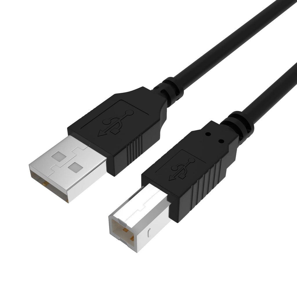  [AUSTRALIA] - USB Printer Cable Cord to Computer Compatible with HP OfficeJet Pro 9025 9015 8740 8210 8020 8025 8035 7740 7110 6230 5740 5255 4650 4630 3830 250 200, Canon, Dell, Epson, Lexmark, Xerox, Samsung(5ft)