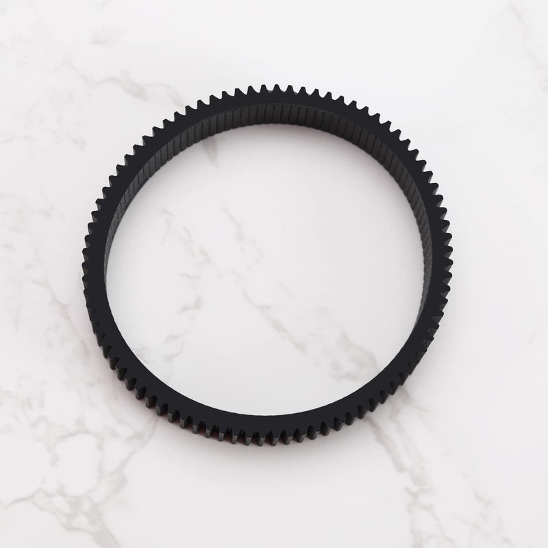 [AUSTRALIA] - Seamless Focus Gear Ring for 67-74mm Diameter Lens Follow Focus Ring Standard 0.8 Mod 360° Rotation Focus Gear Video Camera Lens Accessories Black