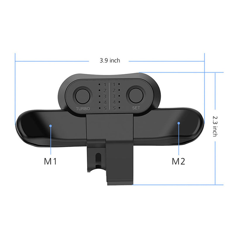  [AUSTRALIA] - XIGIUINI Paddles for PS4 Controller, Back Button Attachment for PS4, Controller Paddles for ps4, TURBO Function/Memory Function/Plug And Play, PS4 controller accessories