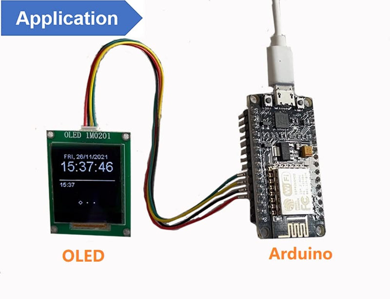  [AUSTRALIA] - OLED LCD I2C Display Module Fsuoech 1.12 Inch 96x96 Pixel IIC Serial Port NodeMCU Display Board for Arduino ESP STM 4-pin Driver SH1107 White-Light 1pc OLED module