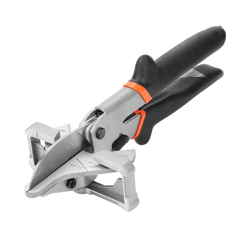  [AUSTRALIA] - Multi Angle Shear Miter Gasket Shear Trim Cutter 0°-135°Adjustable 72 Tooth Ratchet Hand Replaceable Blade