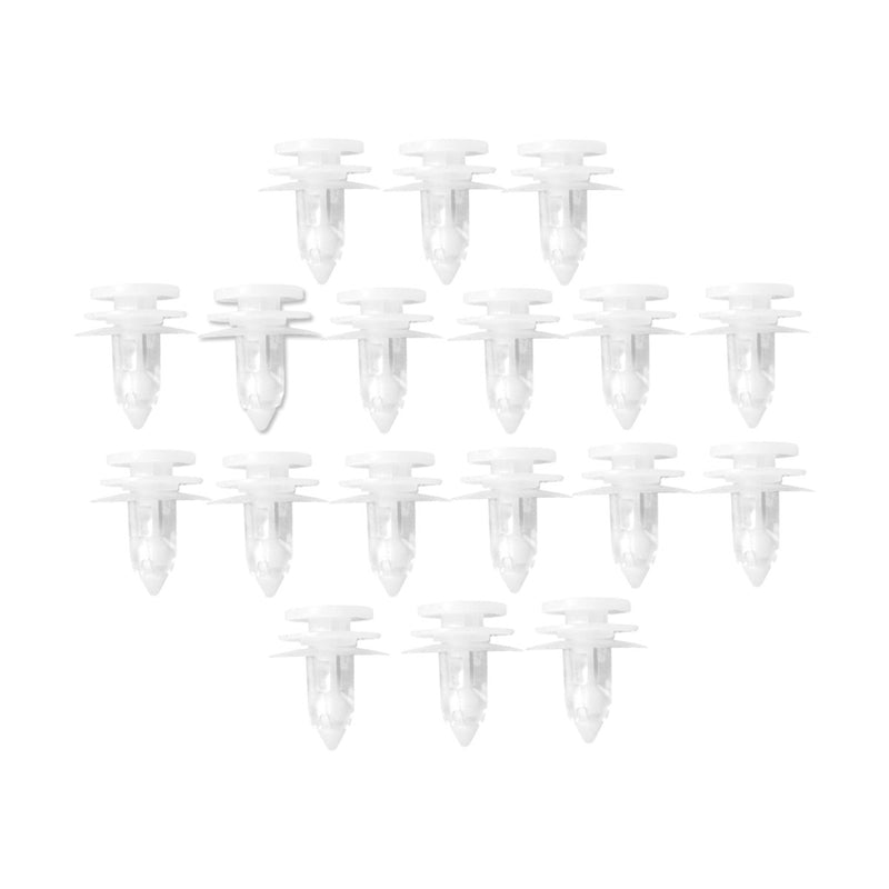 Lantee 50 Pcs White Nylon Door Trim Panel Retainer Clips Fasteners Replacement for Jeep 6505539-AA & 5012874-AA - LeoForward Australia