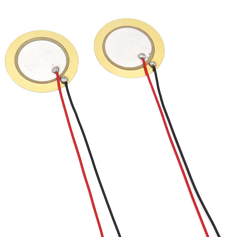  [AUSTRALIA] - 20mm Piezo Transducer with Soldered Wire (Pack of 20)