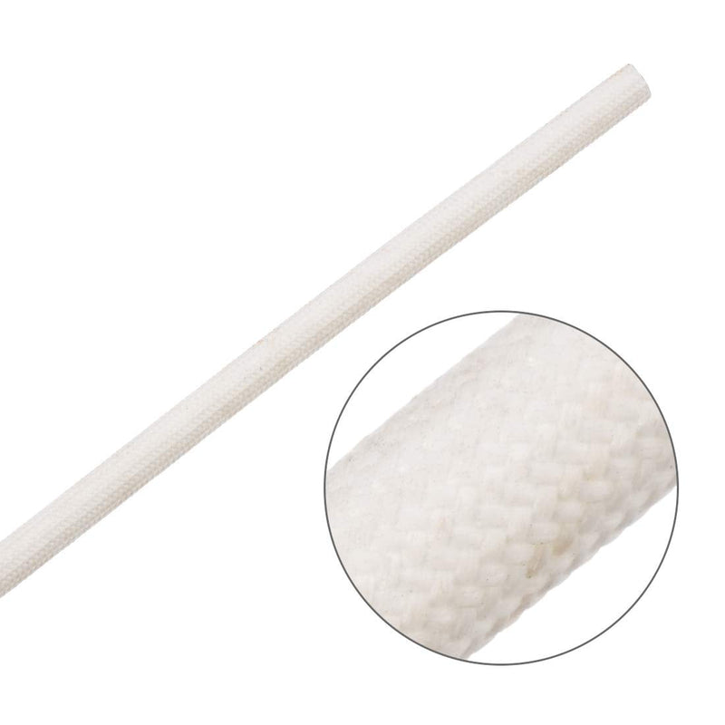  [AUSTRALIA] - uxcell Insulation Braid Sleeve, 33Ft-3mm High TEMP Silicone Fiberglass Sleeve White