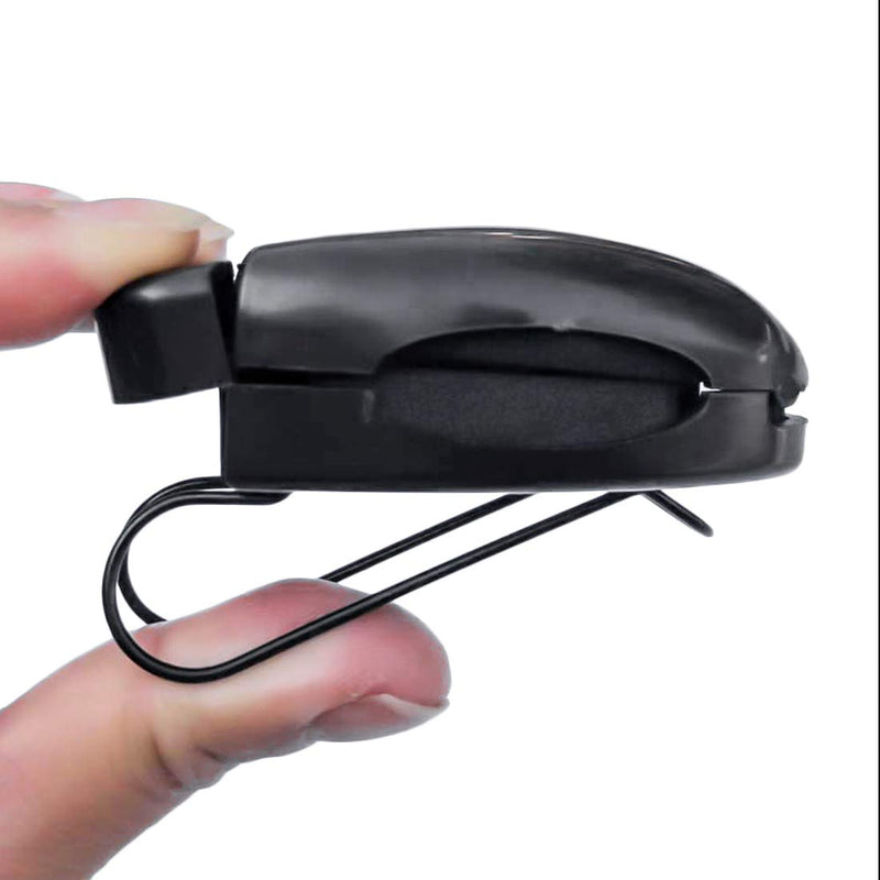  [AUSTRALIA] - AUTUT 4 Pcs Black Car Sun Visor Sunglasses Ticket Clip Holder Eyeglasses Ticket Clip Holder