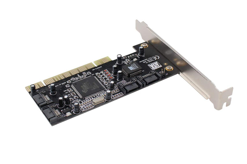  [AUSTRALIA] - XtremeAmazing 4 Ports PCI SATA Raid Controller Internal Expansion Card Adapter, PCI to SATA Adapter Converter with 2 Sata Cables for Desktop PC HDD SSD