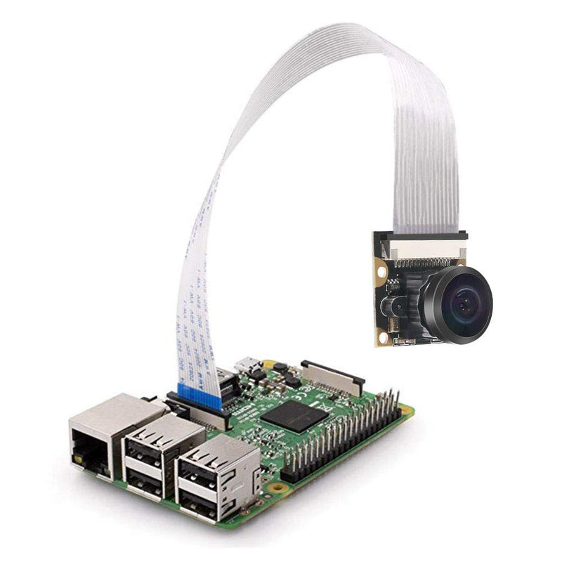  [AUSTRALIA] - for Raspberry Pi 4 B Camera Webcam 222 FoV Fisheye Wide Angle Infrared Camera Night Vision 5 Megapixel 1080p OV5647 Camera Video Module for Raspberry Pi Model 3 A/B/B+, Pi 2 and Raspberry Pi 3,3 B+