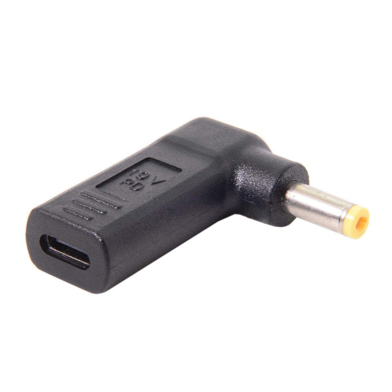  [AUSTRALIA] - JSER USB 3.1 Type C USB-C to PD Emulator Trigger 90 Degree Angled Adapter (4.8x1.7mm) Black 4.8x1.7mm
