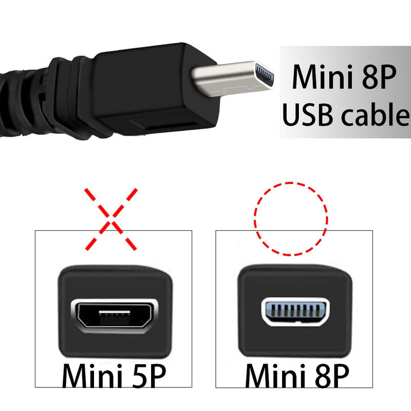  [AUSTRALIA] - Blacell USB Battery Charger Data Sync Cable Cord for Sony Camera Cybershot DSC-W800 W810 W830 W330 s/b/p/r