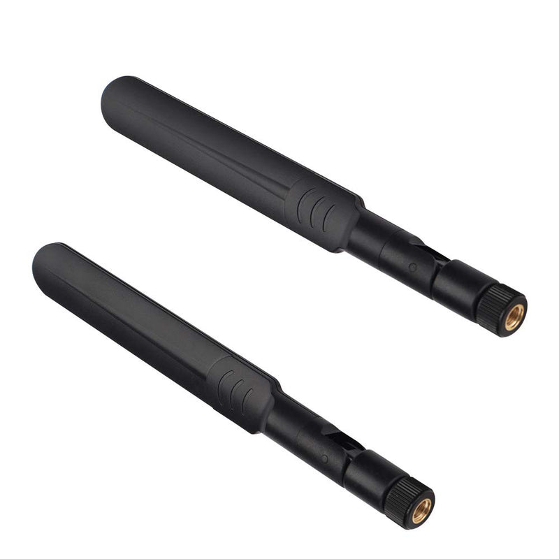 2 x 6dBi 2.4GHz 5GHz Dual Band WiFi RP-SMA Male Antenna+2 x 35CM RP-SMA IPEX MHF4 Pigtail Cable for M.2 NGFF WiFi WLAN Card - LeoForward Australia