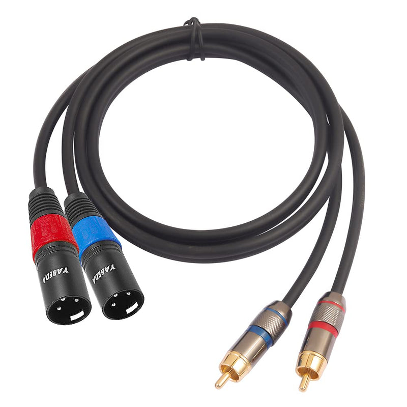  [AUSTRALIA] - YABEDA RCA to XLR Cable,Heavy Duty Dual RCA Male to Dual XLR Male HiFi Stereo Audio Connection Microphone Interconnect Cable - 3Feet