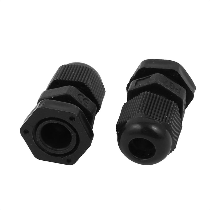  [AUSTRALIA] - uxcell a16101300ux0476 PG7 Model Plastic Waterproof Connectors Cable Glands 100 PCS Pack of 100