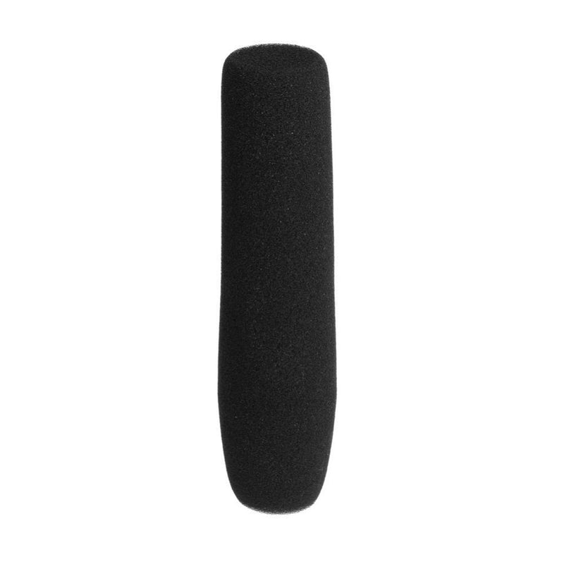  [AUSTRALIA] - AKOAK 1pc x 12 cm Black Camera Microphone Windscreen Soft Foam Mic Cover Sponge for Shotgun Microphones for Audio-Technica, Azden, Ikegami, Panasonic, Schoeps, Shure, Sennheiser & Sony Mics