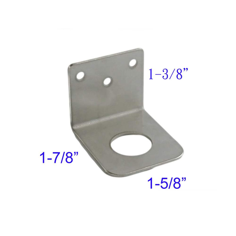 NMO L Bracket 3/4 inches Hole Stainless Steel for UHF VHF Coax NMO Antenna Mount (1 PC) 1 PC - LeoForward Australia