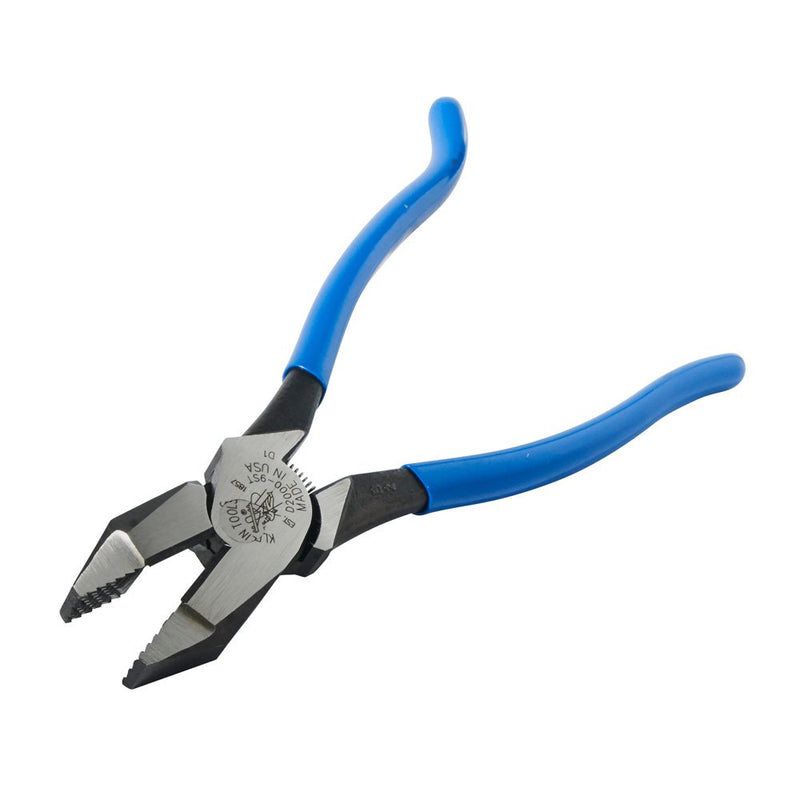  [AUSTRALIA] - Klein Tools D2000-9ST Pliers, Side Cutters are Heavy-Duty 9-Inch Ironworker Pliers for Rebar, ACSR, Screws, Nails and Most Hardened Wire