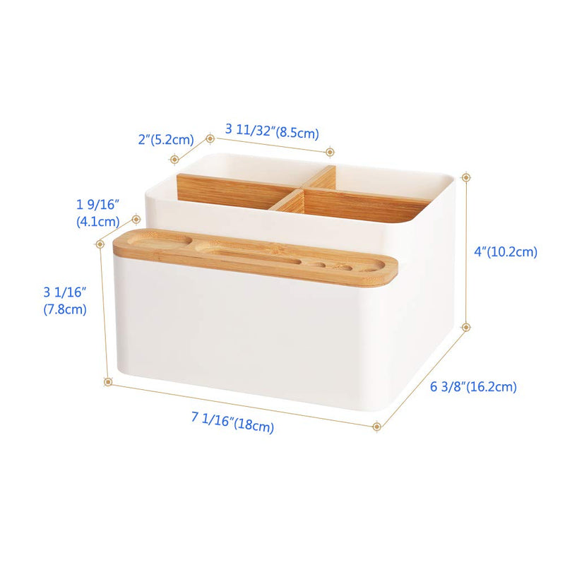 Poeland Desktop Storage Box Pencil Pen Holder Makeup Brushes Organizer for Office Supplies, Vanity Table, Home - LeoForward Australia