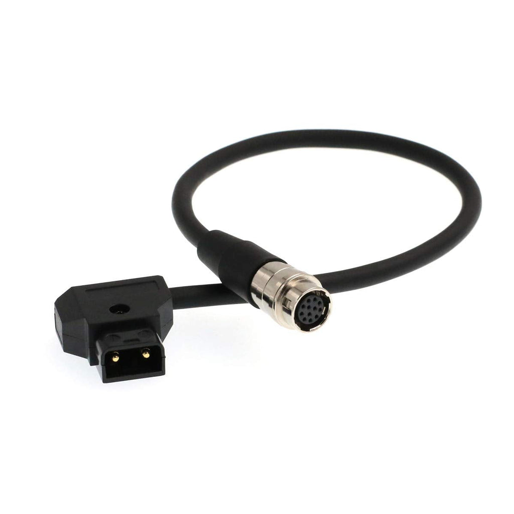  [AUSTRALIA] - B4 ENG Lens Power Cable V Lock D-Tap to Hirose 12 Pin for Fujinon Nikon Angenieux Schneider Lens Servo 30cm