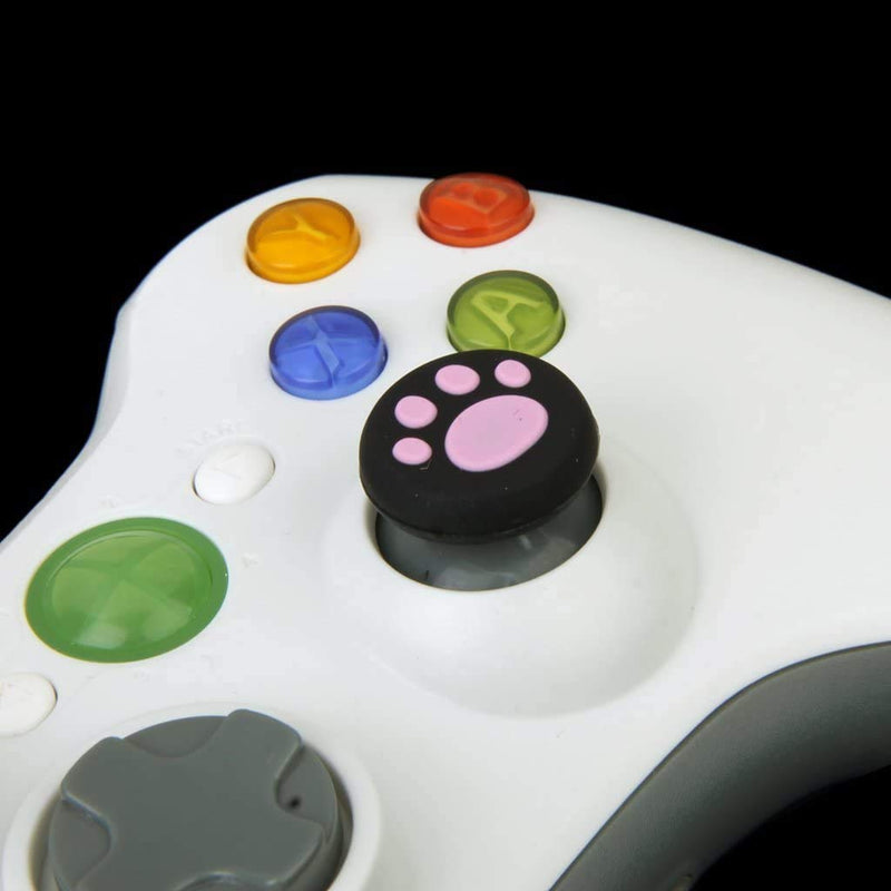  [AUSTRALIA] - Vivi Audio Thumb Stick Grips Cap Cover Joystick Thumbsticks Caps for PS4 Xbox ONE Xbox 360 PS3 PS2 Pink Cat Dog Paw
