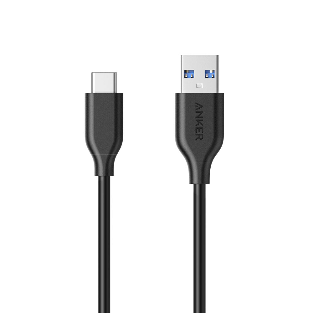  [AUSTRALIA] - Anker USB C Cable, PowerLine USB 3.0 to USB C Charger Cable (3ft) with 56k Ohm Pull-up Resistor for Samsung Galaxy Note 8, S8, S8+, S9, Oculus Quest, Sony XZ, LG V20 G5 G6, HTC 10 (Black) 3ft Black 1