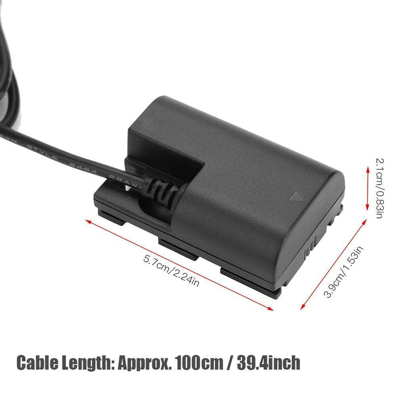  [AUSTRALIA] - Dummy Battery Adapter, DR‑E6 to LP‑E6N Extendable Power Adapter Cable, Camera Accessory for 5D2/5D3/5D4/6D/6D2/7D/7D2/60D/70D/80D/5DSR