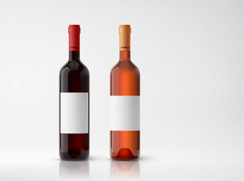 20 Large Wine Bottle Kraft Printable Labels, 4x5 inches, fits Classic Bordeaux, Burgundy, and Champagne Bottles - LeoForward Australia