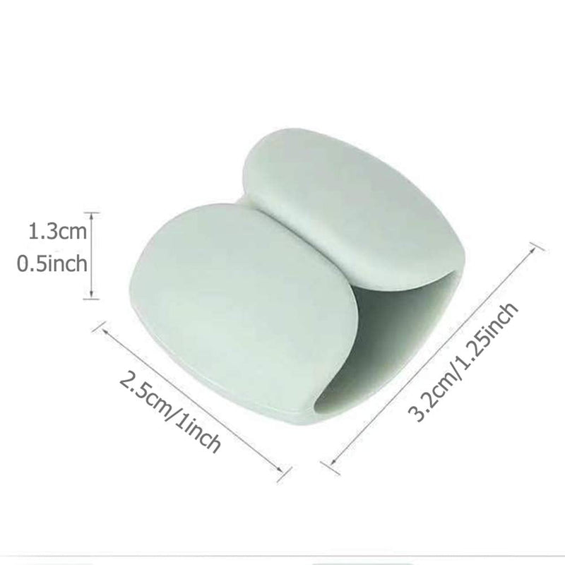  [AUSTRALIA] - 4Pcs Reusable Silicone Cord Organizer, Headphone Earphone Cable Organizer Cord Management Wrap Winder Headphone Cable Winder, Phone Charger Wire Clips for Business Travel