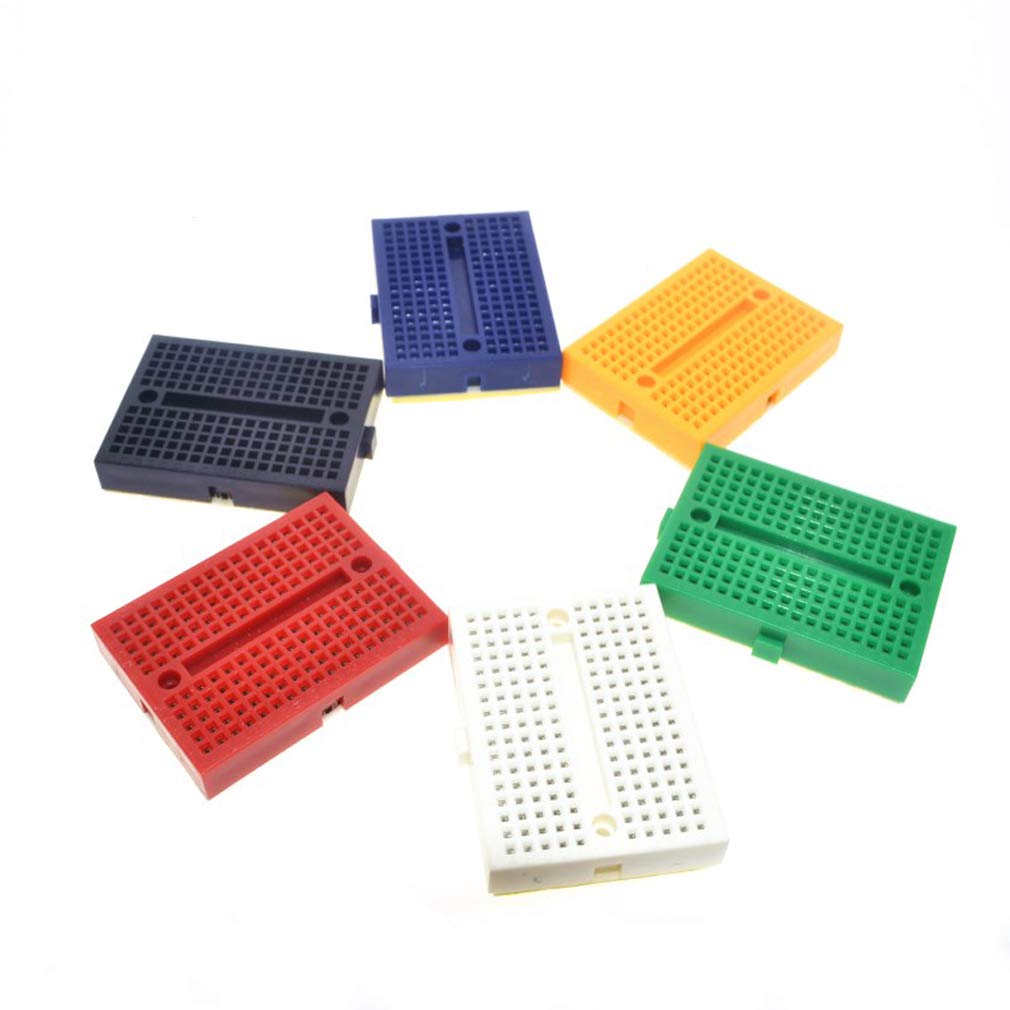  [AUSTRALIA] - HiLetgo 6pcs SYB-170 Mini Breadboard Colorful Breadboard Small Plates